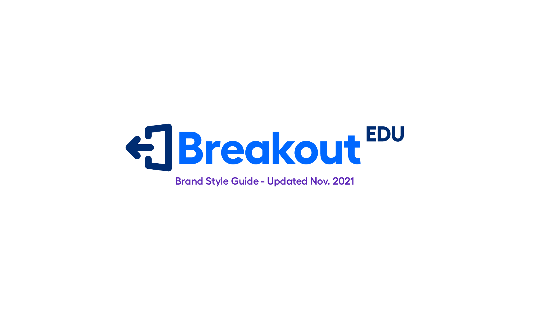 BreakoutEDU brand book: cover.