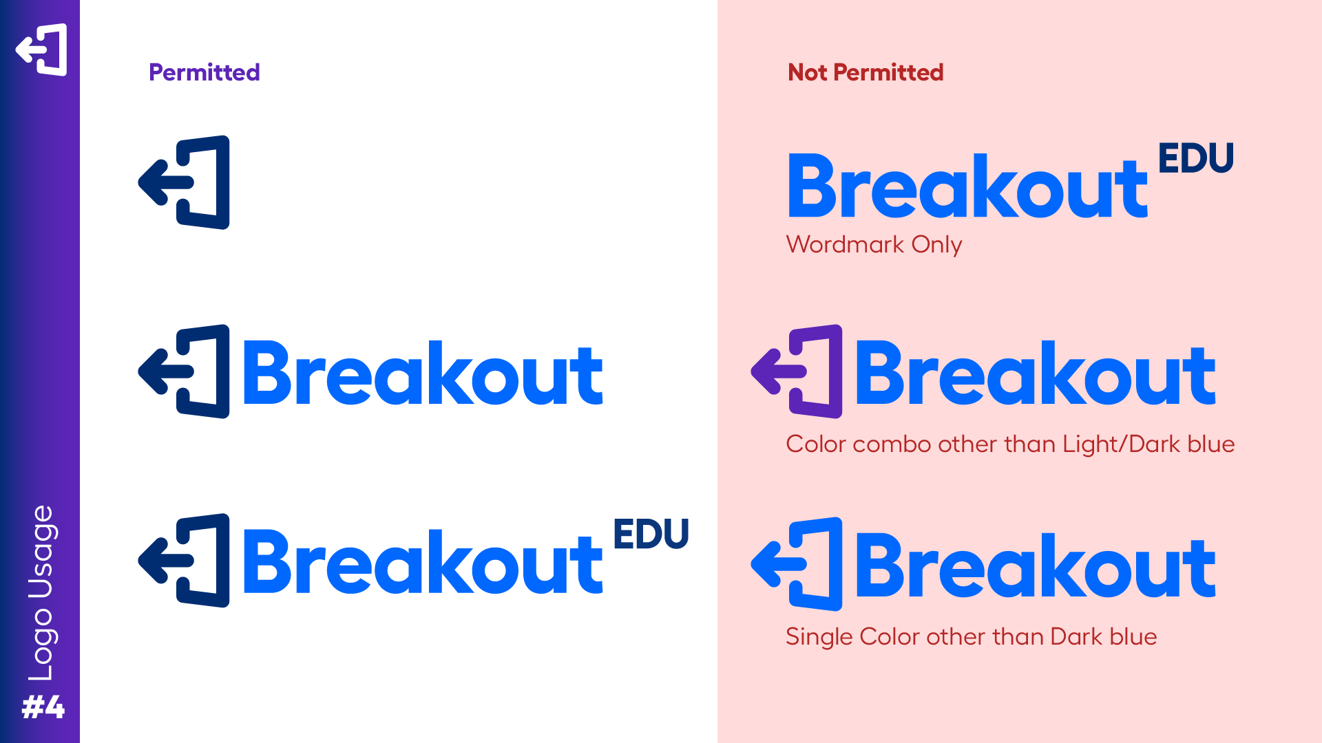 BreakoutEDU brand book spread.