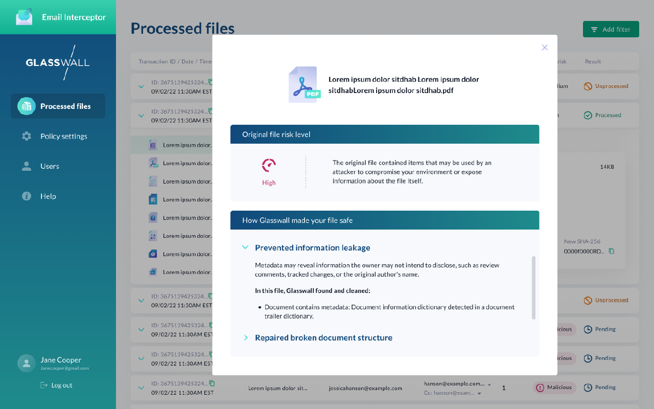 The File Tree.
