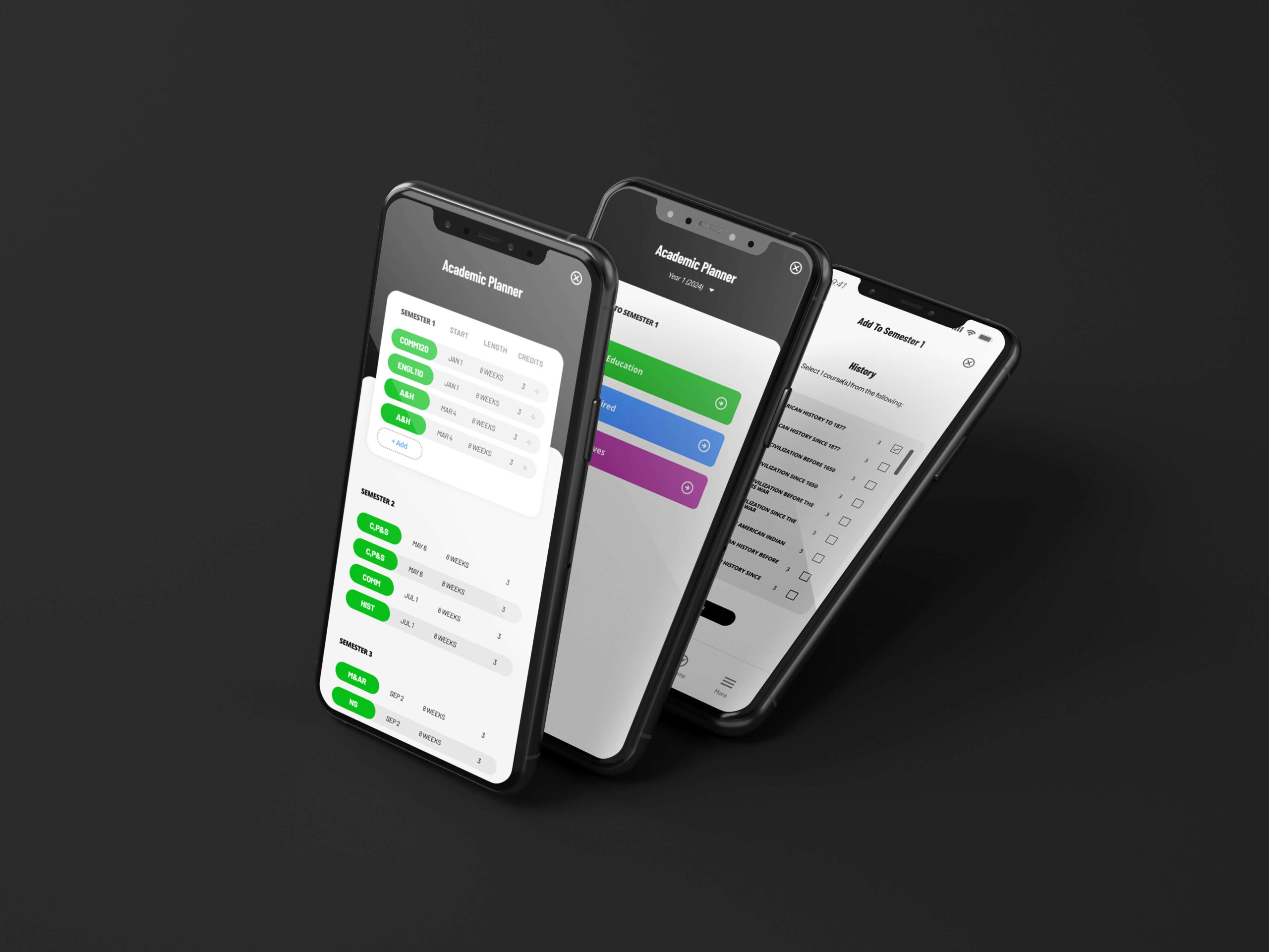 MyAPU app screens in context.
